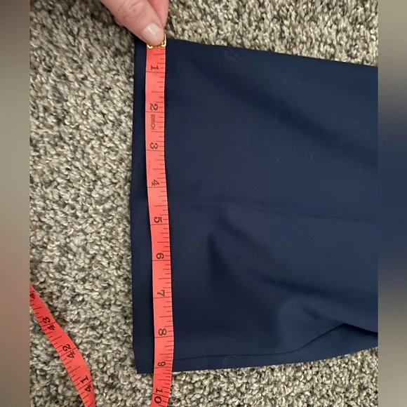 Lafayette 148 New York Navy Trousers - Picture 3 of 4